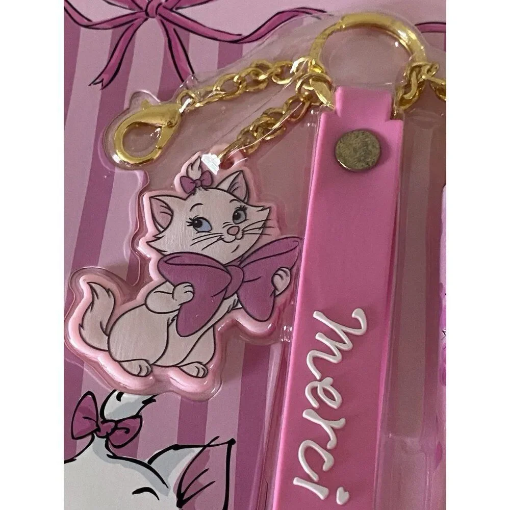 Disney The Aristocats‎ Marie Rosehip Infused Lip Oil Bracelet & Keychain Set NEW
